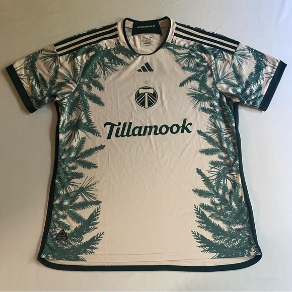 Adidas Portland Timbers x The Nature Conservancy Jersey Men XL SLIM MLS Soccer - Picture 4 of 16